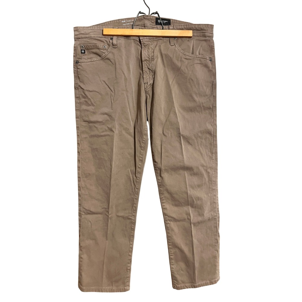 AG Jeans Tellis Modern Slim Fit Pants Mens 38x34 Khaki Casual Stretch Adult